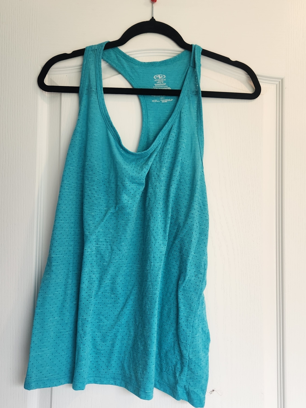 Athletic Works Turquoise Racerback Tank Top L Euc
